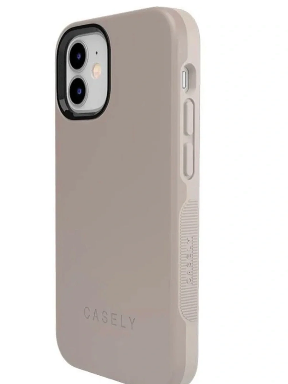 Casely Taupe on Nude Ultra- Protective Bold Case - iPhone 12 and iPhone 12 Pro
